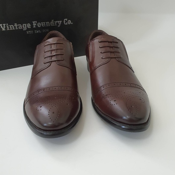 Vintage Foundry Co. Brown Captoe Oxford Lace Shoes main image 10